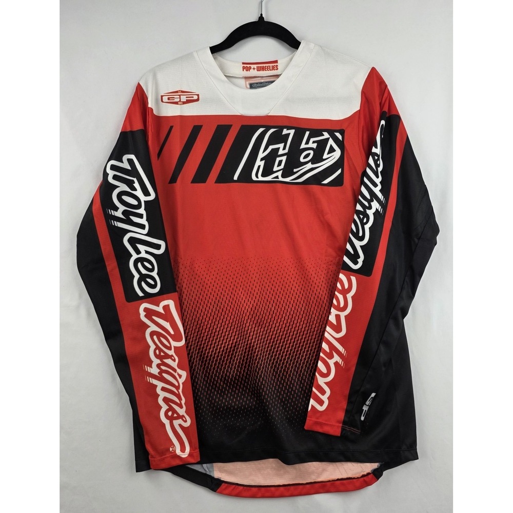Troy Lee Designs GP Jersey Icon Black Orange White Small Motocross MTB NWT